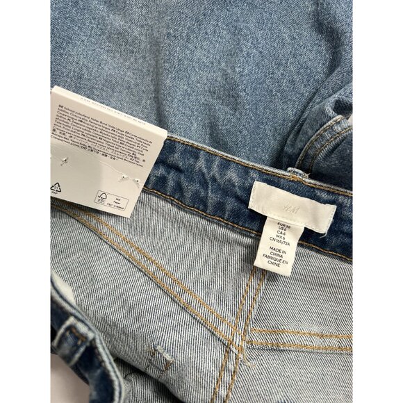 H&M Tapered High Waist Jeans in Blue - Picture 3 of 3